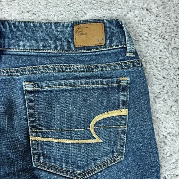 American Eagle Jeans Womens 8 Artist Stretch Regular Classic Casual Basic Denim - Picture 4 of 5